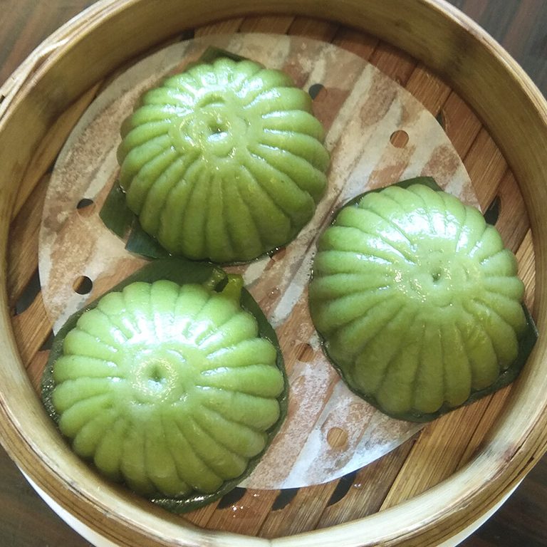 Qingtuan - Bollitos verdes al vapor (1)